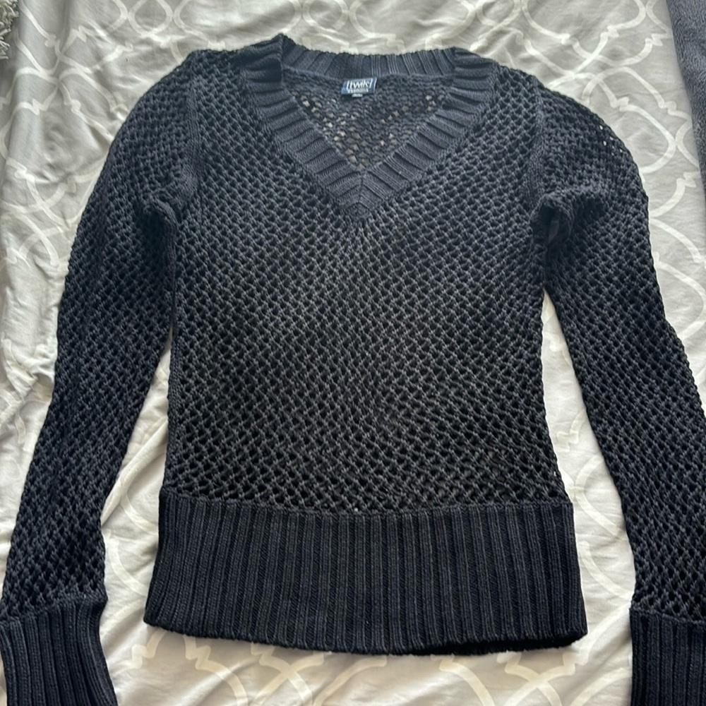 See through long sleeve top